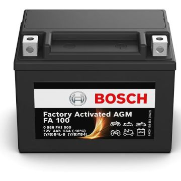 ΜΠΑΤΑΡΙΑ ΜΟΤΟ AGM FA100 4AH YB4L-B BOSCH
