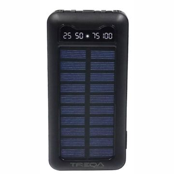 Power Bank Για Ταχυφόρτιση Ηλιακός10.000mAh Κατάλληλο Για Όλες Τις Συσκευές Που Διαθέτουν USB 1 Τεμάχιο