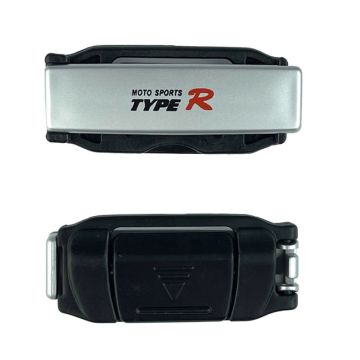Στοπ Ζώνης Ασφαλείας Ασημί Type-R TR-2538 2 Τεμάχια