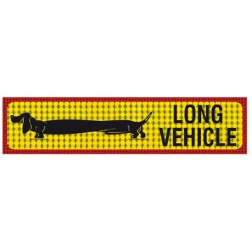 Πινακίδα Αυτοκόλλητη Φορτηγό Long Vehicle  49x9cm 1Τμχ