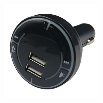 Fm Transmitter ΡL-667 Με Bluetooth, 2 USB Και Οθόνη LCD Μαύρο 1 Τεμάχιο