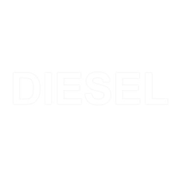 Αυτοκόλλητο Σήμα "Diesel" Λευκό 7x1.5cm 1Τμχ