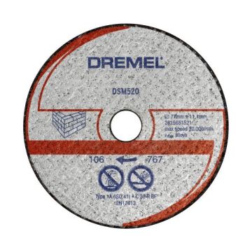 DSM520 - ΔΙΣΚΟΣ ΚΟΠΗΣ ΤΟΙΧΟΠΟΙΙΑΣ 2ΤΕΜ. DREMEL