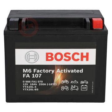 ΜΠΑΤΑΡΙΑ ΜΟΤΟ AGM FA107 18AH YTX20L-4 BOSCH