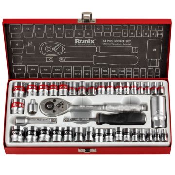 Σετ καρυδάκια 1/4   & 3/8   καστάνια (RH-2641) RONIX