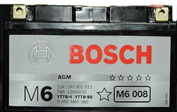 ΜΠΑΤΑΡΙΑ ΜΟΤΟ 12V 7AH YT7B-4 BOSCH