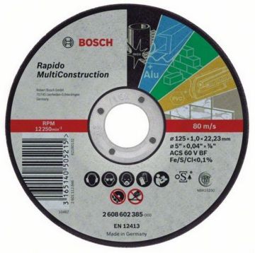 ΔΙΣΚΟΣ ΚΟΠΗΣ Rapido MC 115X1 0mm
