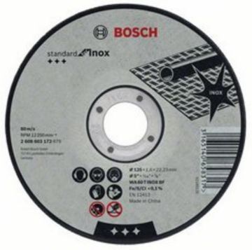 ΔΙΣΚΟΣ ΚΟΠΗΣ INOX 115 X 1,6mm BOSCH