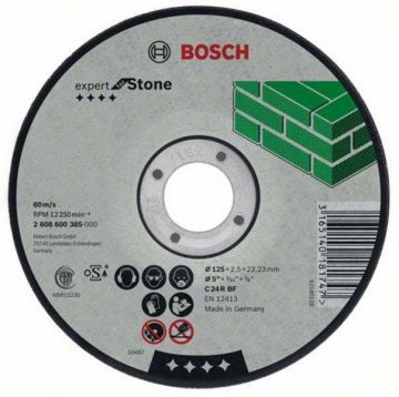 ΔΙΣΚΟΣ ΚΟΠΗΣ ΠΕΤΡΑΣ 125Χ2,5 mm BOSCH