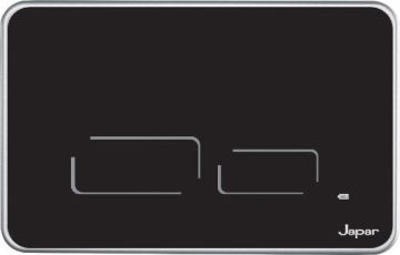 ΠΛΑΚΑ ΔΙΠΛΗΣ ΡΟΗΣ TOUCH-FREE ΧΕΙΡΙΣΜΟΥ SENSE ΜΑΥΡΗ